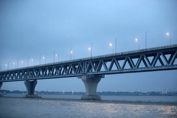 Padma Bridge lit on trial basis