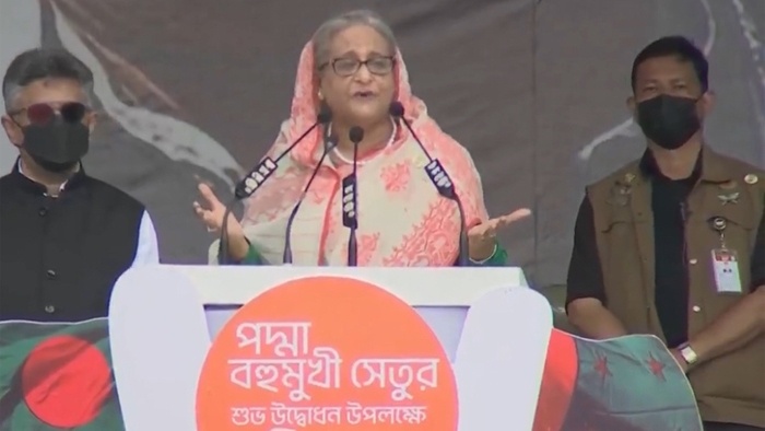PM Sheikh Hasina inaugurates Padma Bridge