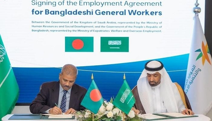 Bangladesh, Saudi Arabia sign landmark deal on manpower recruitment